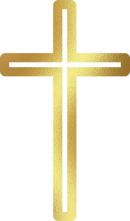 Gold Easter Cross