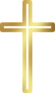 Gold Easter Cross