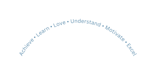 Achieve Learn Love Understand Motivate Excel